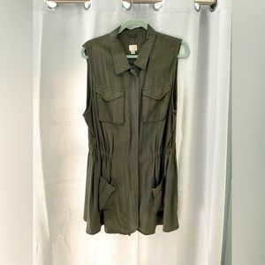 A New Day XL Green Utility Vest EUC
